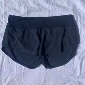 Lululemon speed up lined shorts 2.5in size 6 navy
